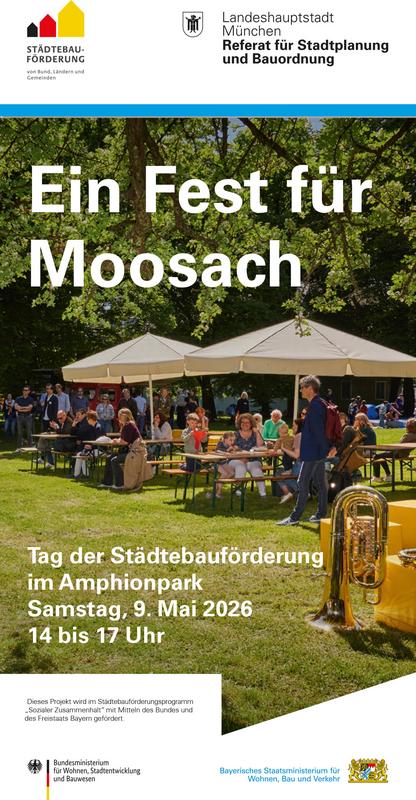 Moosach Infoflyer zum Tag der Städtebauförderung